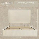 58" Tall Full Bed Frame with Lift Up Storage