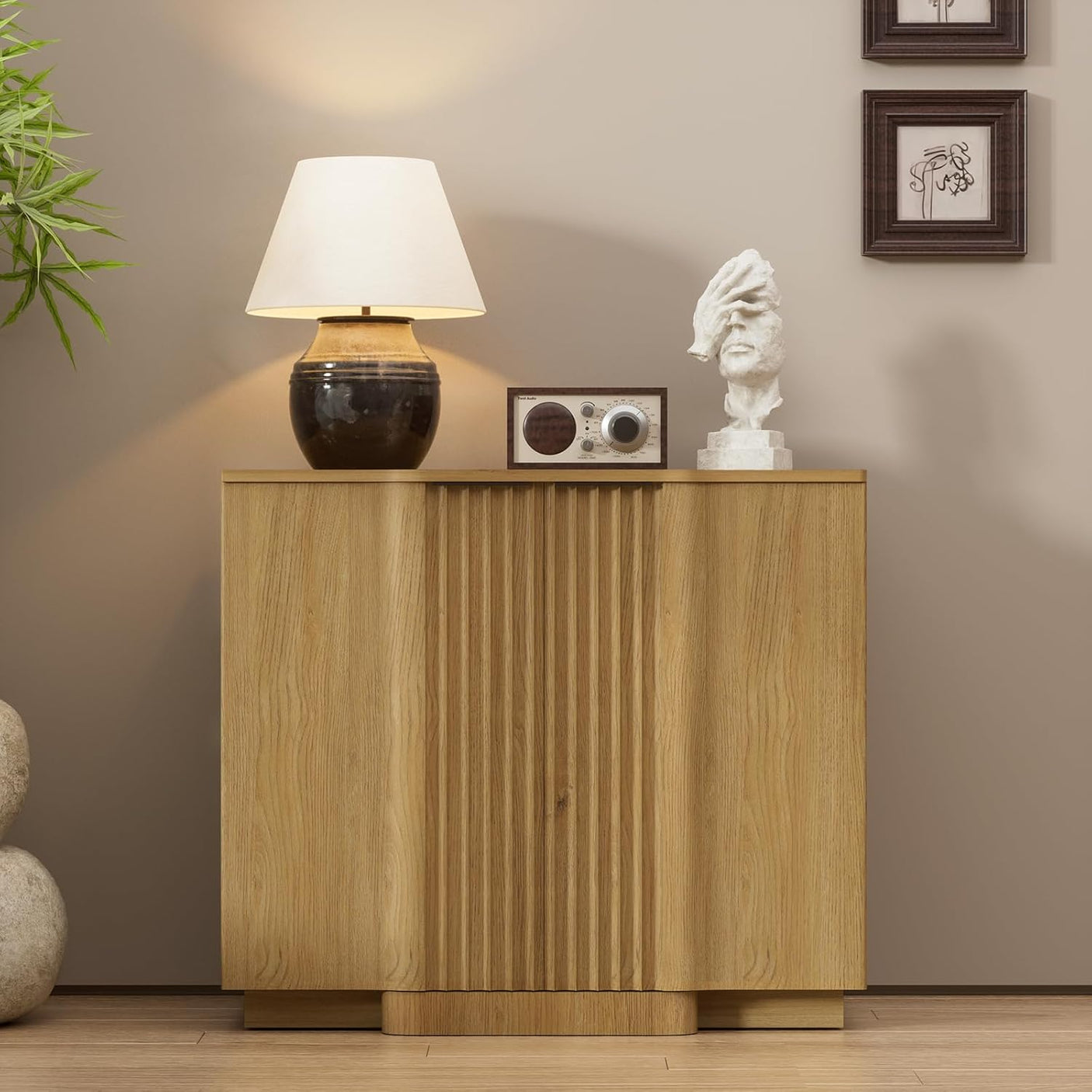 31.5" Modern Buffet Cabinet  With Storage