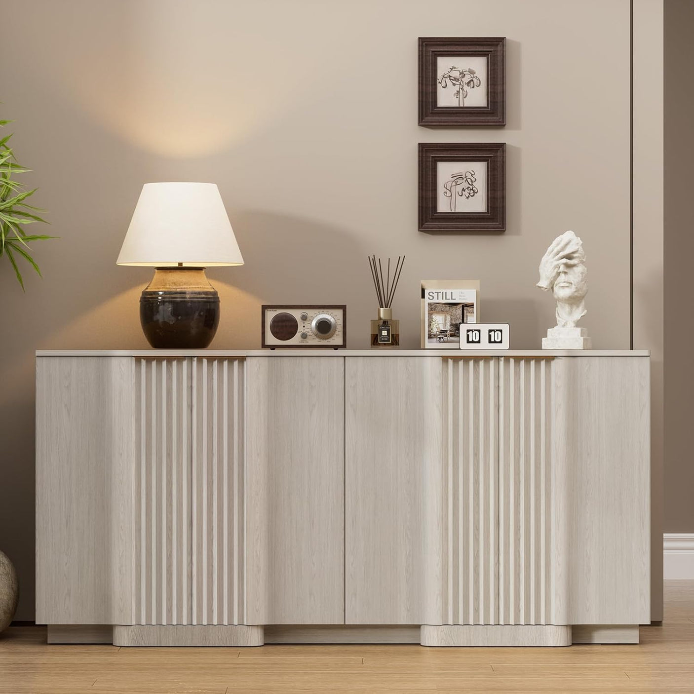 31.5" Modern Buffet Cabinet  With Storage