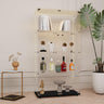 YECHEN 65" Smart Glass Display Cabinet | Bluetooth LED Lights, Music Sync & Swivel Casters – 4-Tier Curio Cabinet
