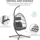 Outdoor Hammock Egg Hanging Chair with Cushion