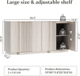 31.5" Modern Buffet Cabinet  With Storage