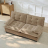 Modular Sectional Sofa with Cloud Cushions | Chenille Fabric | 2/3/4 Seater with Ottoman Options