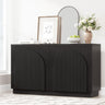 Arched Reeded Design Sideboard Buffet Cabinet