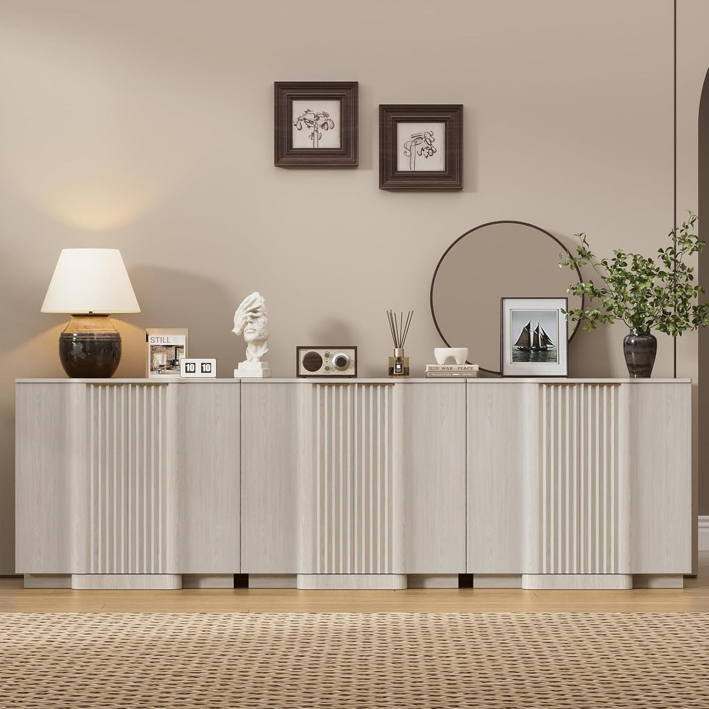 31.5" Modern Buffet Cabinet  With Storage