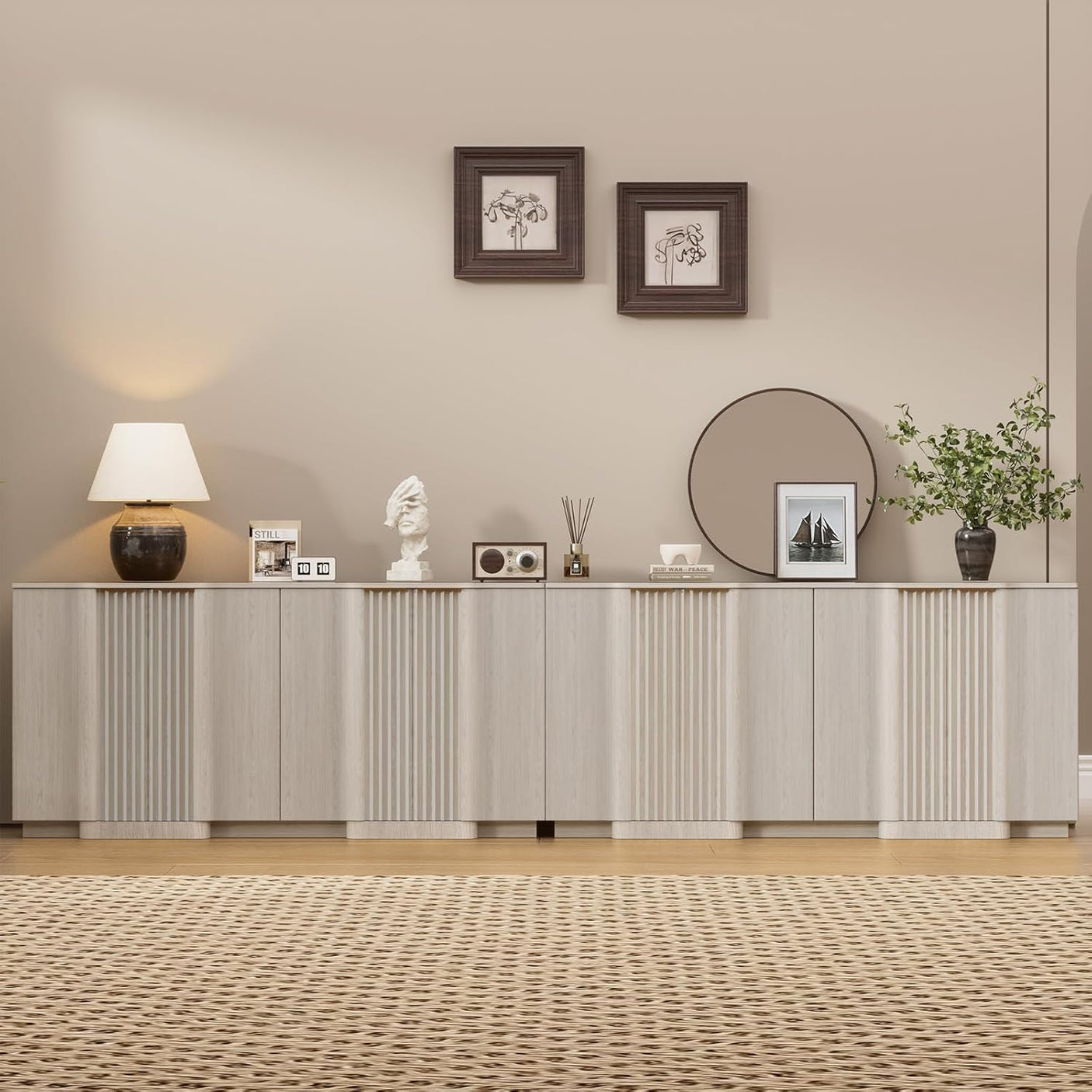 31.5" Modern Buffet Cabinet  With Storage