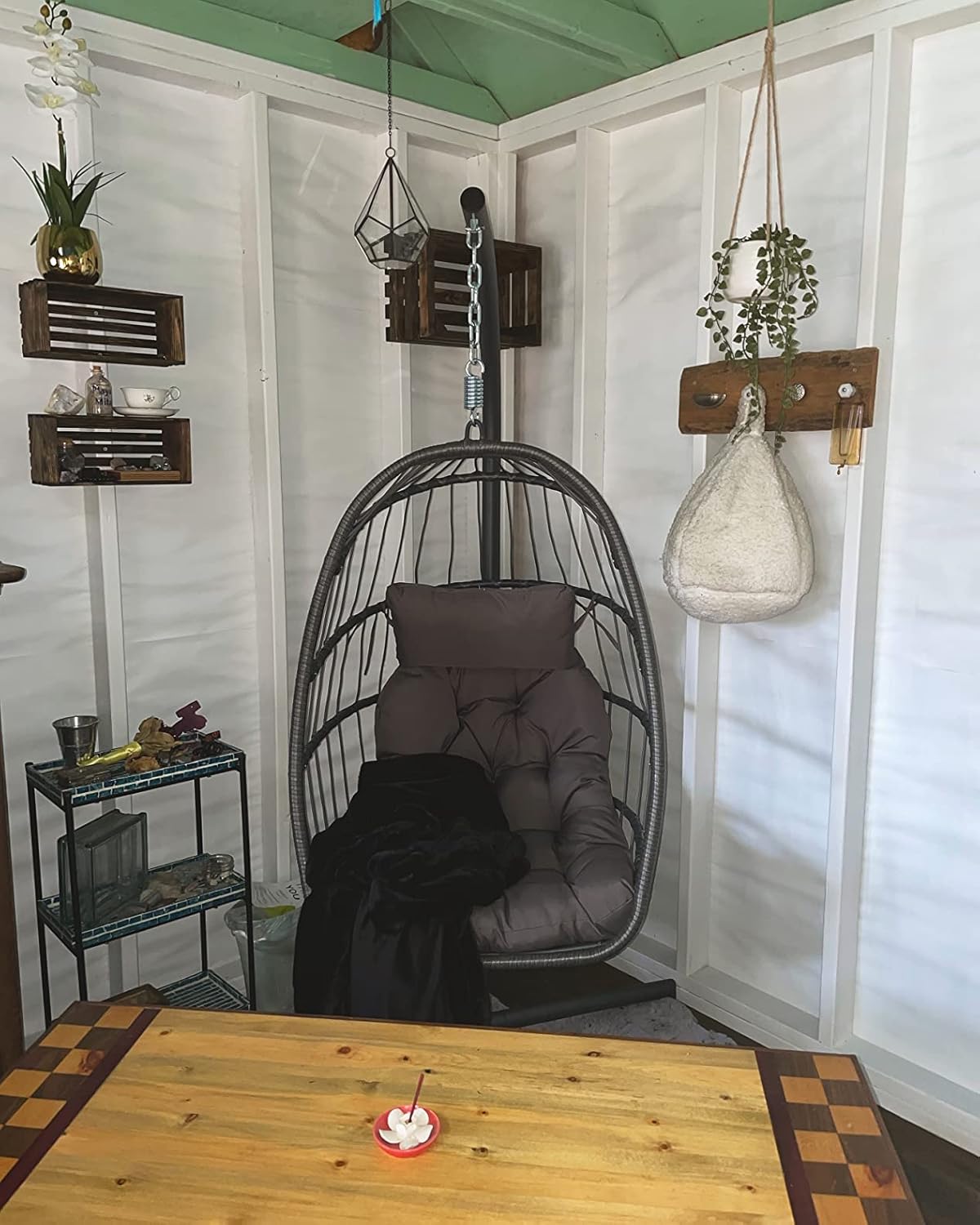 Outdoor Hammock Egg Hanging Chair with Cushion
