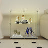 2-Tier Tempered Glass Display Cabinet with Bluetooth LED Light | Music Sync, Motion Sensor & Lockable Casters
