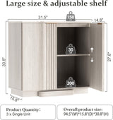 31.5" Modern Buffet Cabinet  With Storage