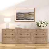 31.5" Oversized Extra Large Nightstand with 3 Drawers