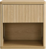 Large Modern Nightstand with Small Built-in Drawers