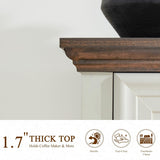 62" Large Farmhouse Buffet Cabinet with 4 Drawers & 4 Doors