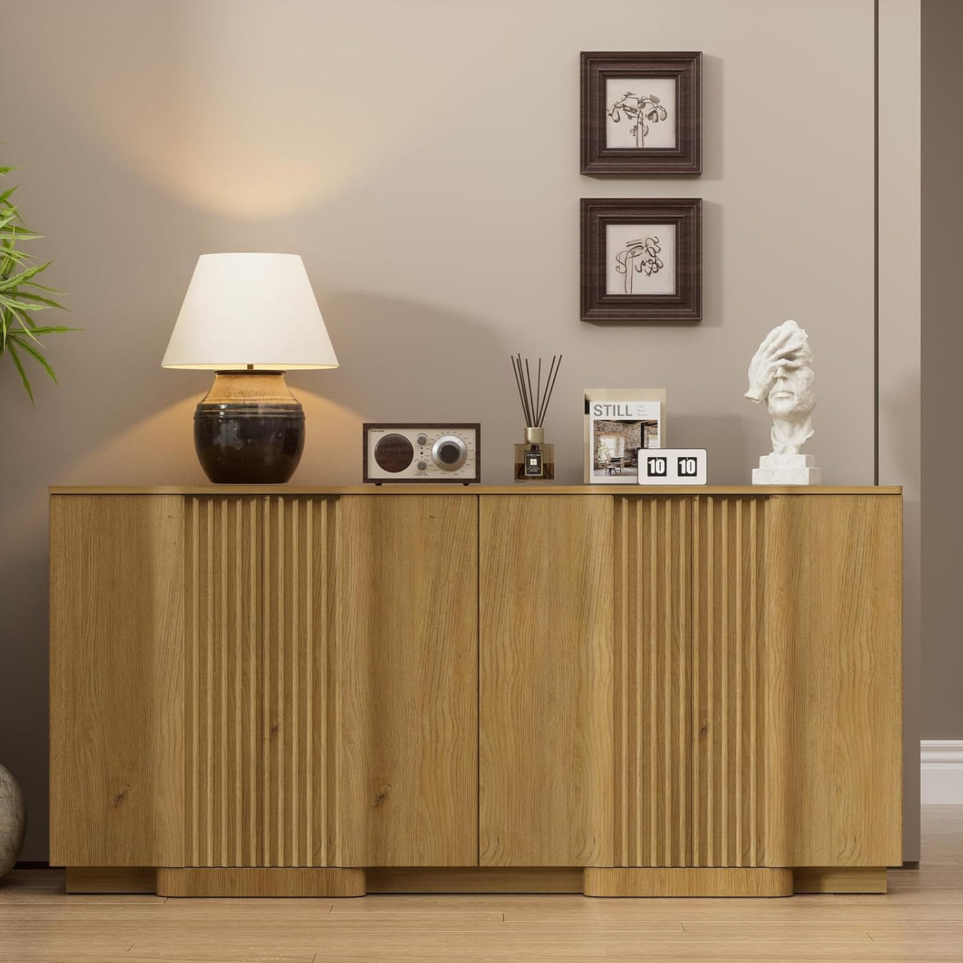 31.5" Modern Buffet Cabinet  With Storage