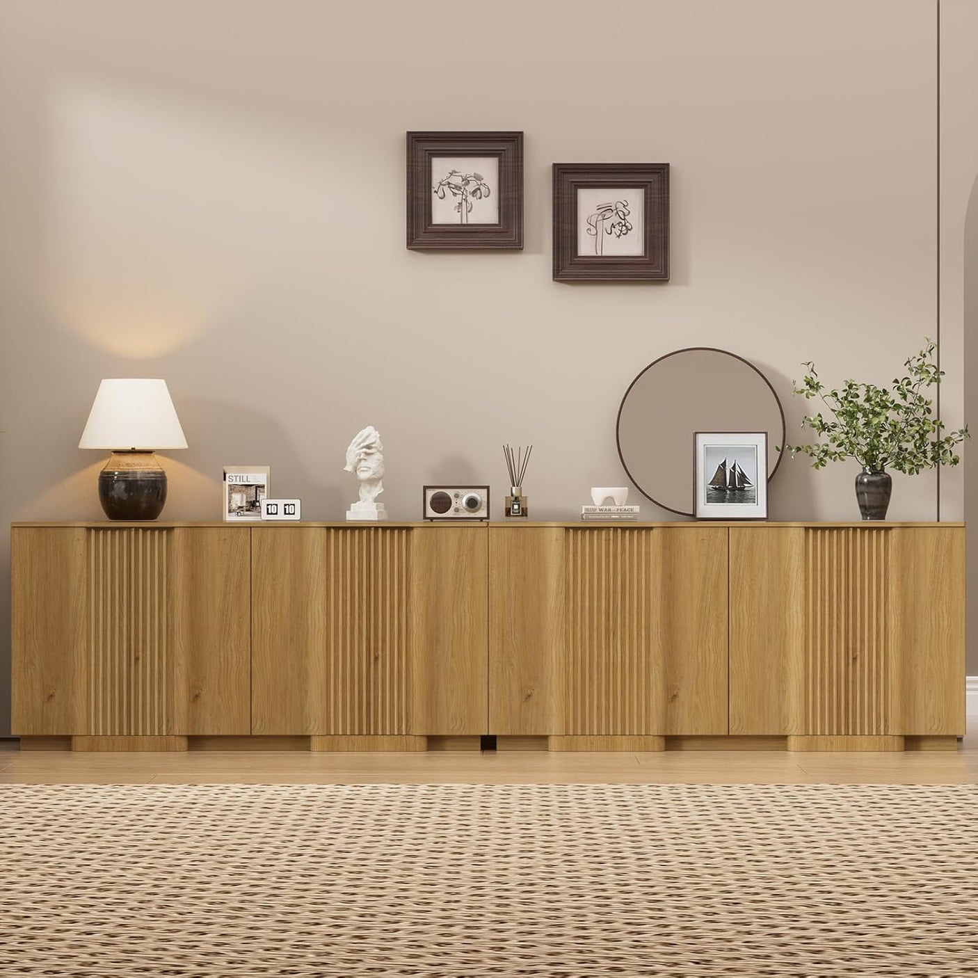 31.5" Modern Buffet Cabinet  With Storage