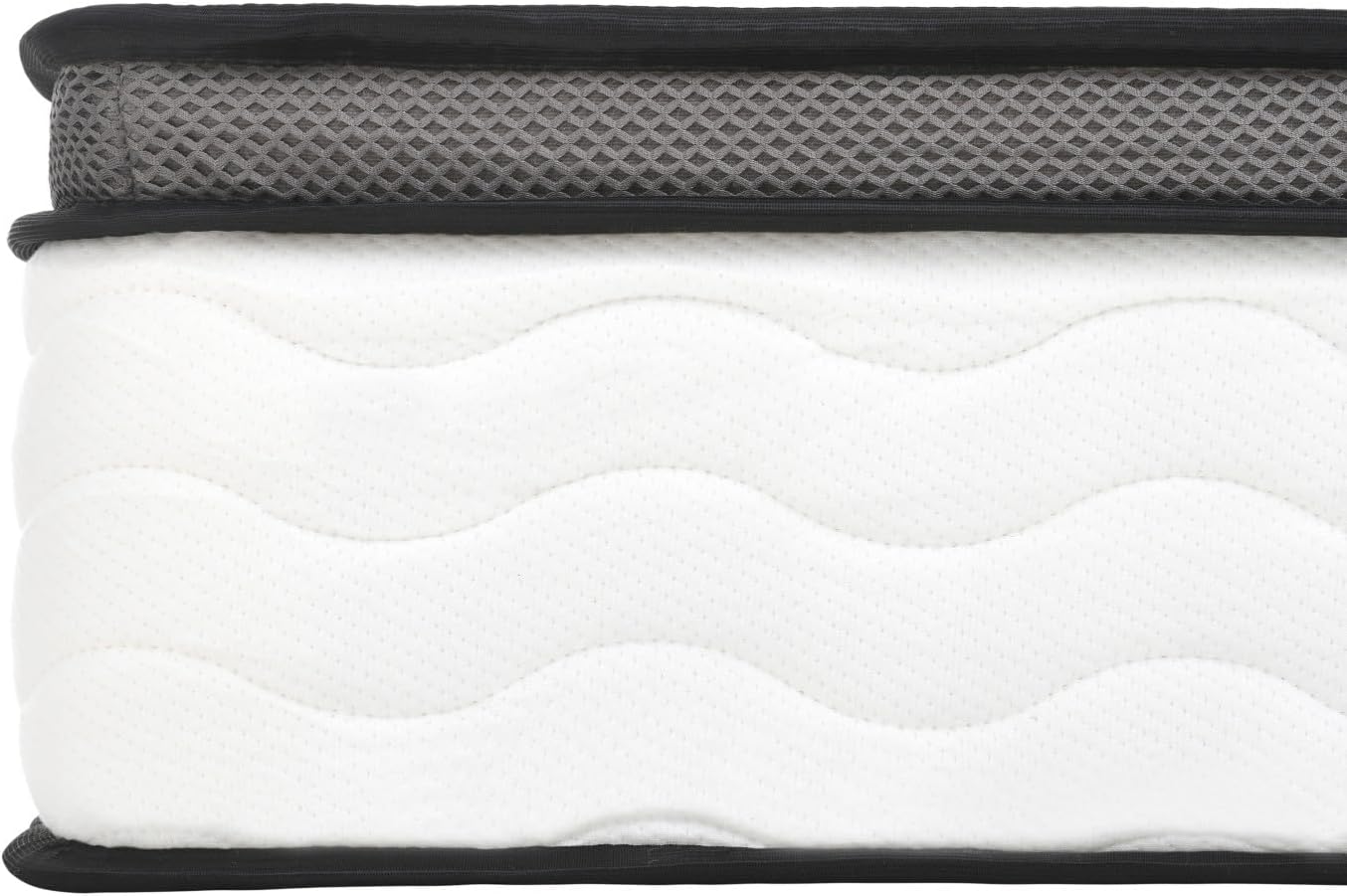 Hybrid Mattress in a Box | Pocket Coils & Memory Foam | Bamboo Cover | Full & Queen, 10" & 12"