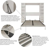 Queen Murphy Bed with Dual Side Storage Cabinets & Bookshelves | Space-Saving Wall Bed | Yechen Home