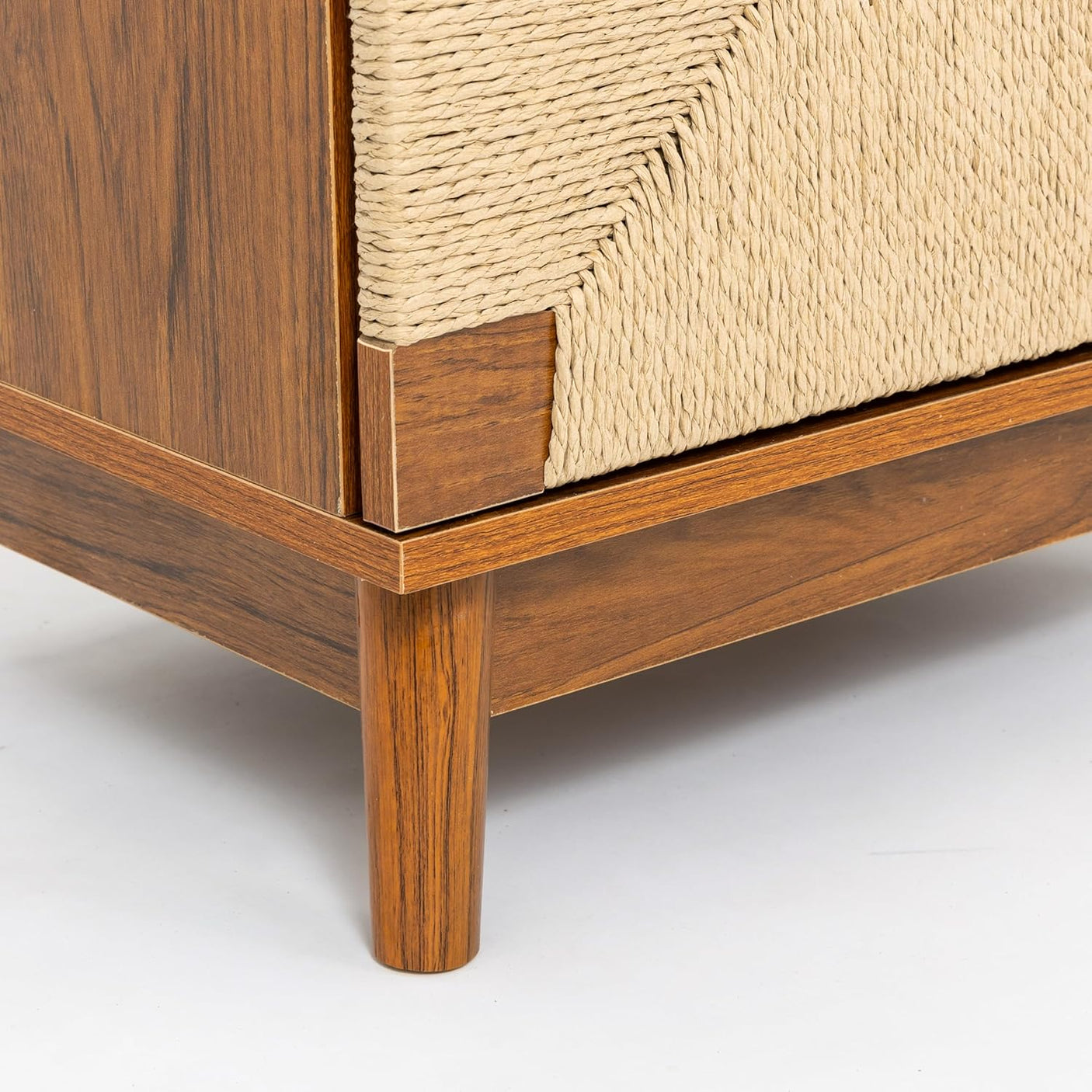 Boho Rattan Drawers Sidetable Nightstand 2 Packs