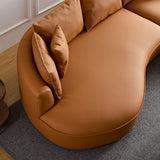 Mareno Leather Sectional Sofa