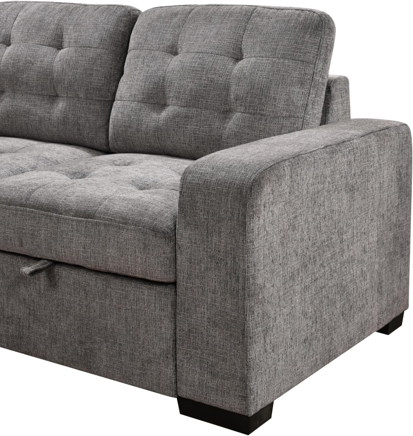 149'' Oversized Large Sectional Sleeper Sofa with Pull Out Bed & Cuddler | 7-Seater L-Shaped Sectional Couch with Chaise Lounge