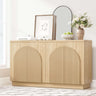 Arched Reeded Design Sideboard Buffet Cabinet