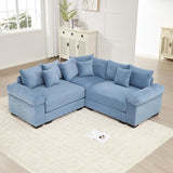 54" Oversized Corduroy Modular Sectional Sofa - Premium Comfort with High-Density Foam & Flexible Design