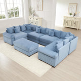54" Oversized Corduroy Modular Sectional Sofa - Premium Comfort with High-Density Foam & Flexible Design