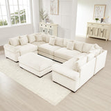 54" Oversized Corduroy Modular Sectional Sofa - Premium Comfort with High-Density Foam & Flexible Design