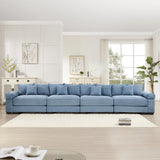 54" Oversized Corduroy Modular Sectional Sofa - Premium Comfort with High-Density Foam & Flexible Design