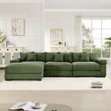 54" Oversized Corduroy Modular Sectional Sofa - Premium Comfort with High-Density Foam & Flexible Design