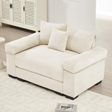 54" Oversized Corduroy Modular Sectional Sofa - Premium Comfort with High-Density Foam & Flexible Design