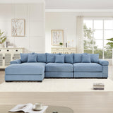 54" Oversized Corduroy Modular Sectional Sofa - Premium Comfort with High-Density Foam & Flexible Design