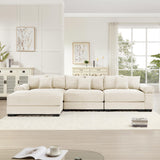 54" Oversized Corduroy Modular Sectional Sofa - Premium Comfort with High-Density Foam & Flexible Design