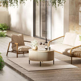 31.5" Round Coffee Table with Storage