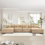 54" Oversized Corduroy Modular Sectional Sofa - Premium Comfort with High-Density Foam & Flexible Design