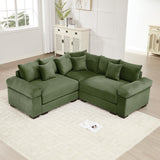 54" Oversized Corduroy Modular Sectional Sofa - Premium Comfort with High-Density Foam & Flexible Design