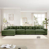 54" Oversized Corduroy Modular Sectional Sofa - Premium Comfort with High-Density Foam & Flexible Design