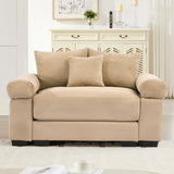 54" Oversized Corduroy Modular Sectional Sofa - Premium Comfort with High-Density Foam & Flexible Design