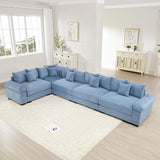 54" Oversized Corduroy Modular Sectional Sofa - Premium Comfort with High-Density Foam & Flexible Design