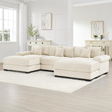 54" Oversized Corduroy Modular Sectional Sofa - Premium Comfort with High-Density Foam & Flexible Design