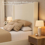 58" Tall Full Bed Frame with Lift Up Storage