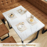 72 Inch Modern Corner Dining Table Set