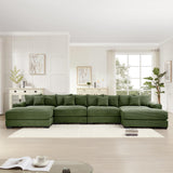 54" Oversized Corduroy Modular Sectional Sofa - Premium Comfort with High-Density Foam & Flexible Design