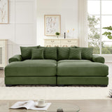 54" Oversized Corduroy Modular Sectional Sofa - Premium Comfort with High-Density Foam & Flexible Design