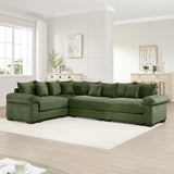 54" Oversized Corduroy Modular Sectional Sofa - Premium Comfort with High-Density Foam & Flexible Design