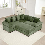 54" Oversized Corduroy Modular Sectional Sofa - Premium Comfort with High-Density Foam & Flexible Design