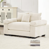 54" Oversized Corduroy Modular Sectional Sofa - Premium Comfort with High-Density Foam & Flexible Design