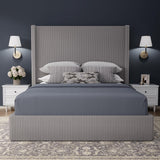 58" Tall Full Bed Frame with Lift Up Storage