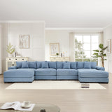 54" Oversized Corduroy Modular Sectional Sofa - Premium Comfort with High-Density Foam & Flexible Design