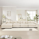 54" Oversized Corduroy Modular Sectional Sofa - Premium Comfort with High-Density Foam & Flexible Design
