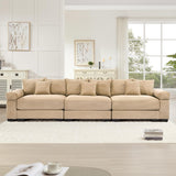 54" Oversized Corduroy Modular Sectional Sofa - Premium Comfort with High-Density Foam & Flexible Design